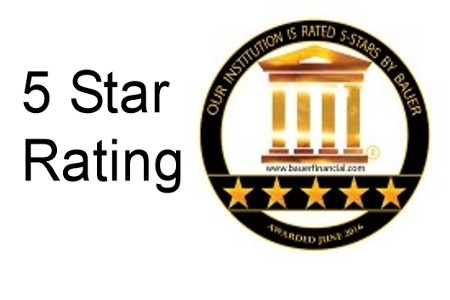 We are proud to have earned the highest rating for bank safety
